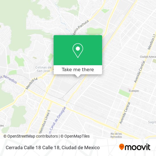 Mapa de Cerrada Calle 18 Calle 18