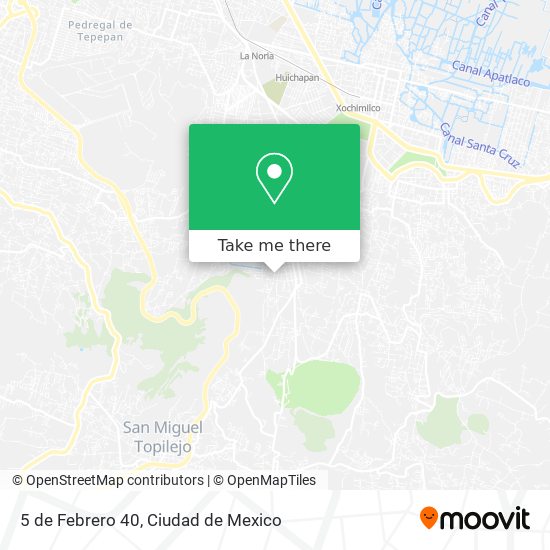 5 de Febrero 40 map