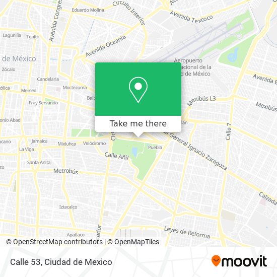 Calle 53 map