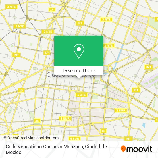 Mapa de Calle Venustiano Carranza Manzana