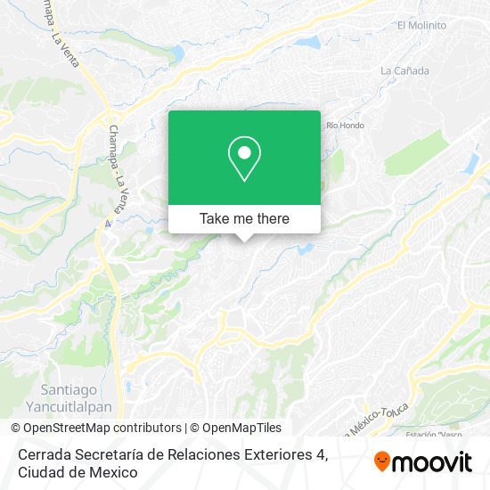 Cerrada Secretaría de Relaciones Exteriores 4 map