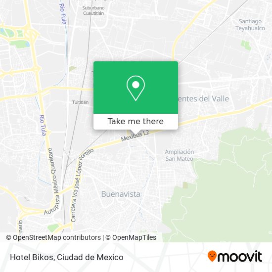 Mapa de Hotel Bikos