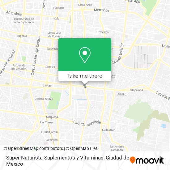 Súper Naturista-Suplementos y Vitaminas map