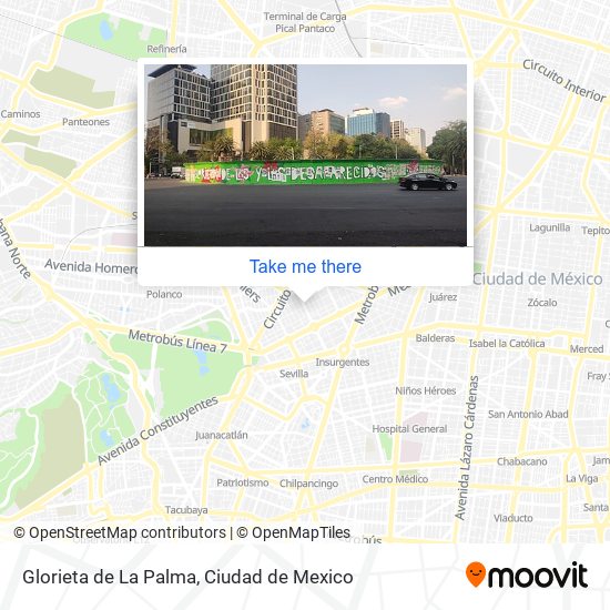 Glorieta de La Palma map