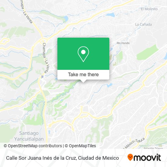 Calle Sor Juana Inés de la Cruz map