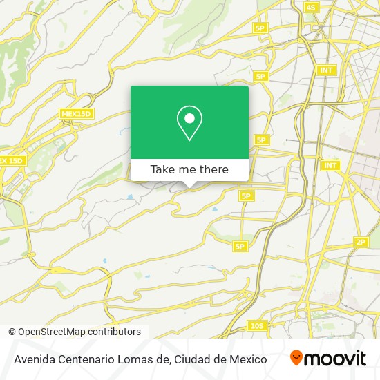 Avenida Centenario Lomas de map