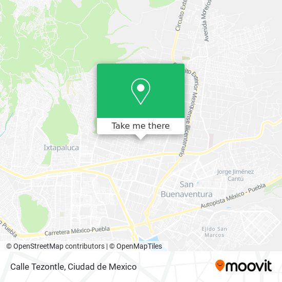 Calle Tezontle map