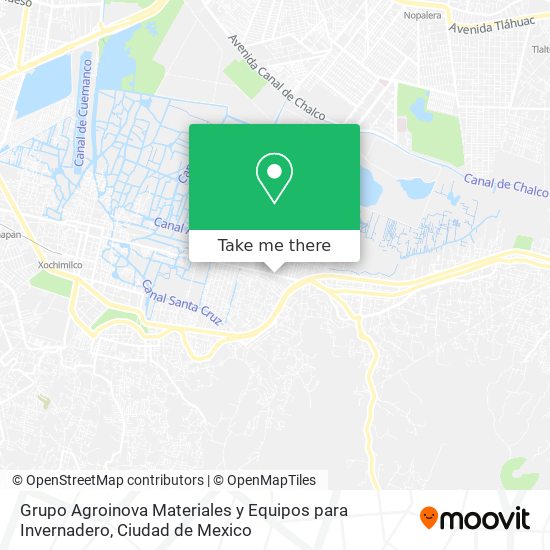 Mapa de Grupo Agroinova Materiales y Equipos para Invernadero