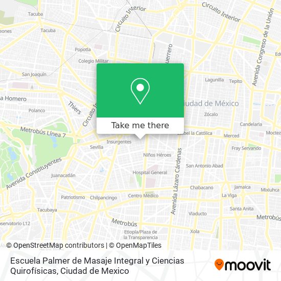 Escuela Palmer de Masaje Integral y Ciencias Quirofísicas map