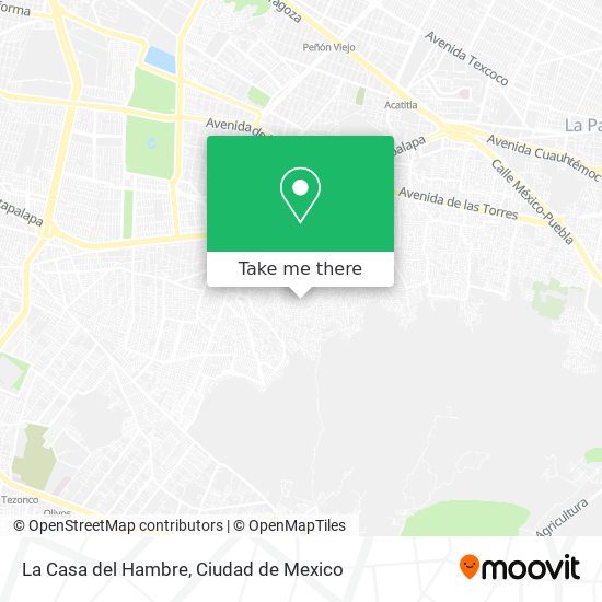 La Casa del Hambre map