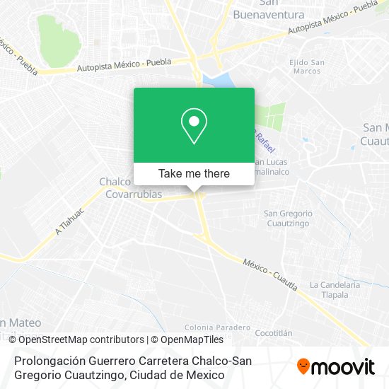 Prolongación Guerrero Carretera Chalco-San Gregorio Cuautzingo map