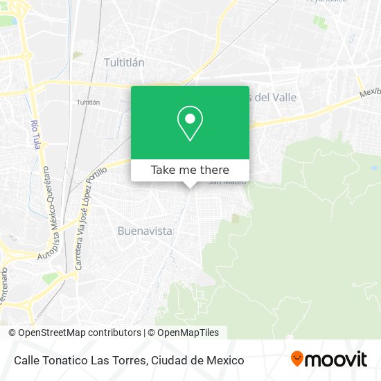 Calle Tonatico Las Torres map