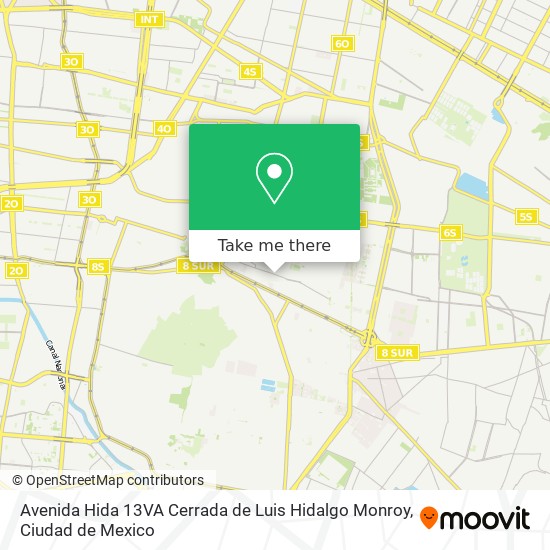 Avenida Hida 13VA Cerrada de Luis Hidalgo Monroy map