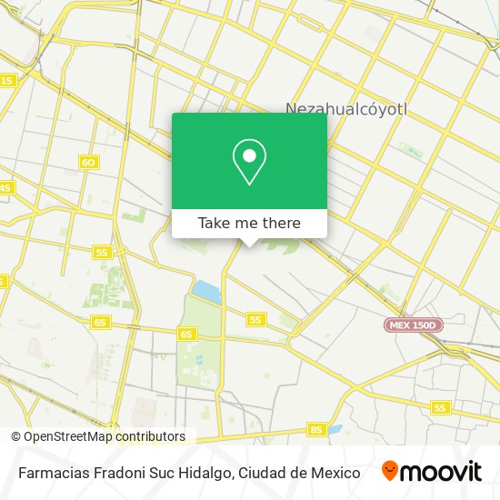 Farmacias Fradoni Suc Hidalgo map