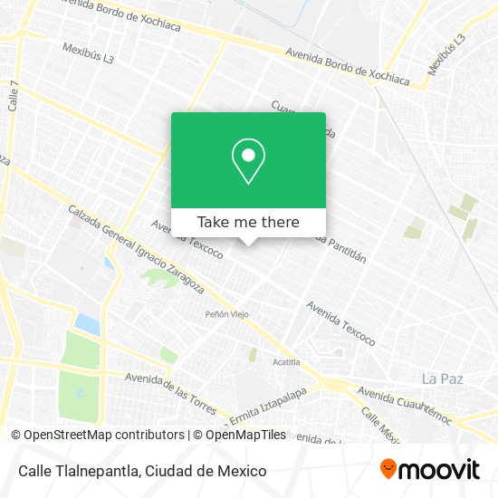 Mapa de Calle Tlalnepantla