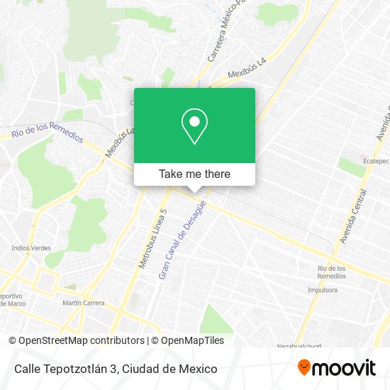 Calle Tepotzotlán 3 map