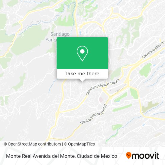 Monte Real Avenida del Monte map