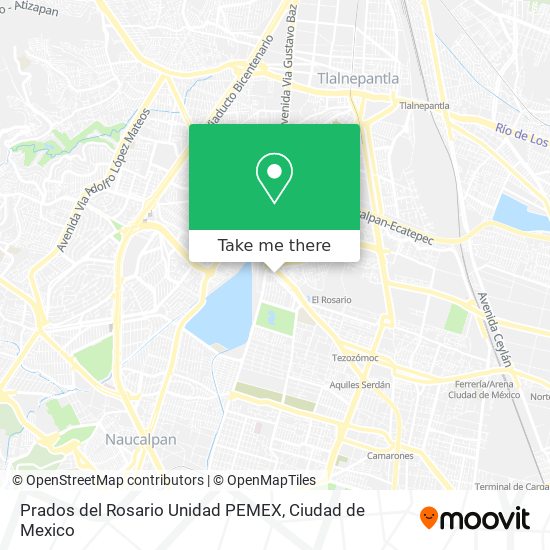 Mapa de Prados del Rosario Unidad PEMEX