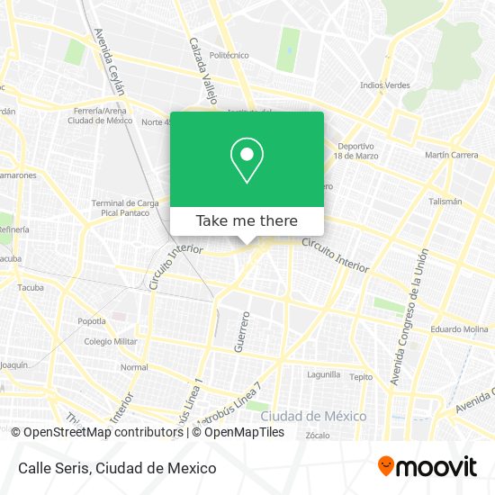 Calle Seris map