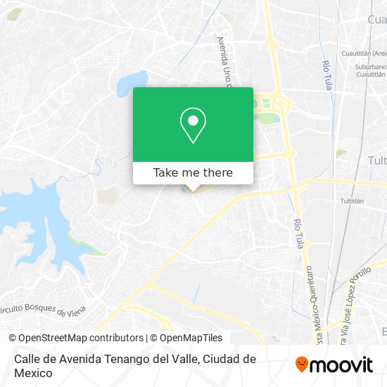 Mapa de Calle de Avenida Tenango del Valle
