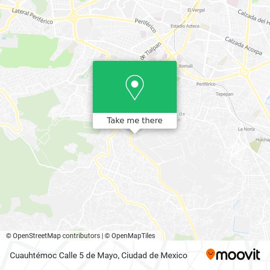 Cuauhtémoc Calle 5 de Mayo map