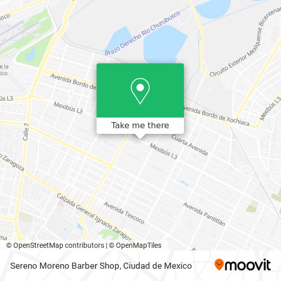 Mapa de Sereno Moreno Barber Shop