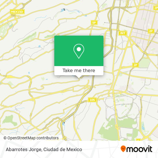 Abarrotes Jorge map