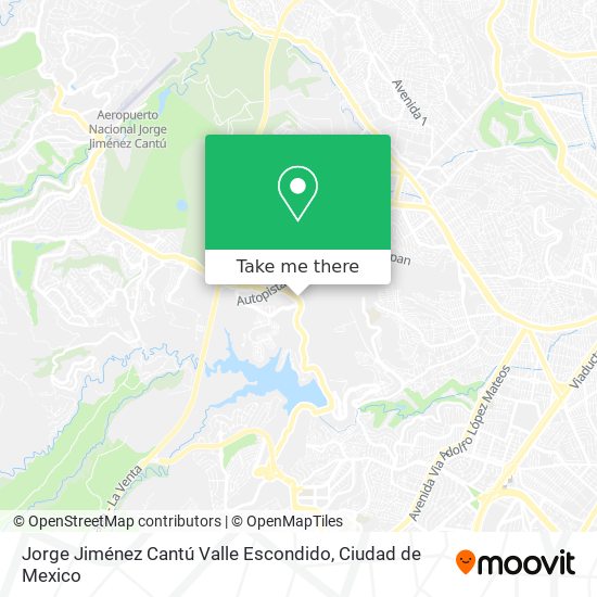 Jorge Jiménez Cantú Valle Escondido map