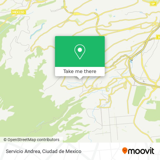 Servicio Andrea map