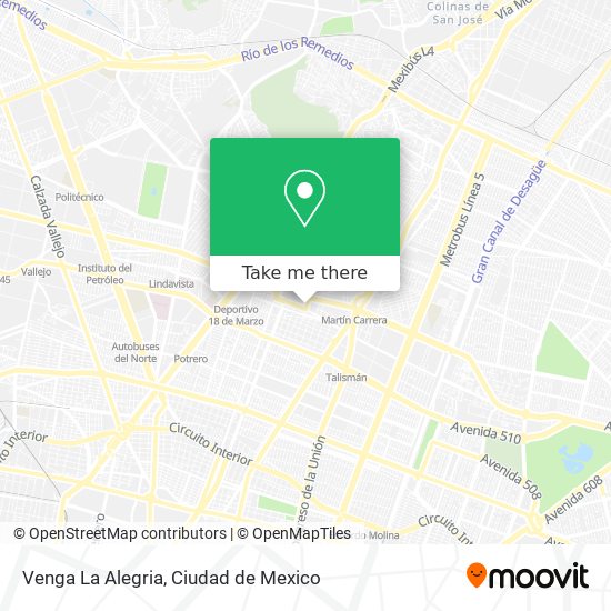 Venga La Alegria map