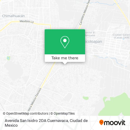 Avenida San Isidro 2DA Cuernavaca map