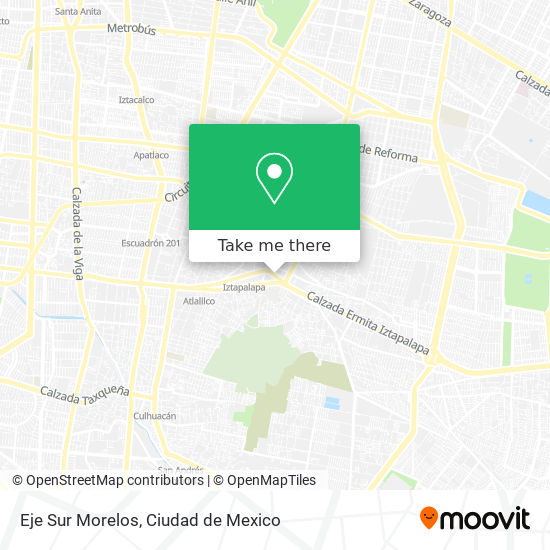 Eje Sur Morelos map