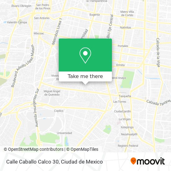 Calle Caballo Calco 30 map