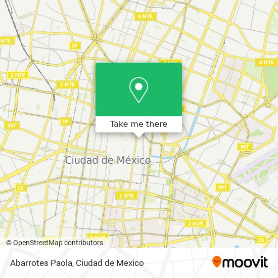 Abarrotes Paola map