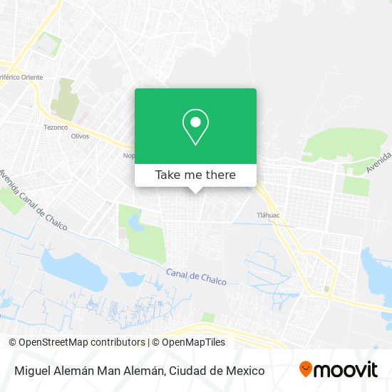 Miguel Alemán Man Alemán map