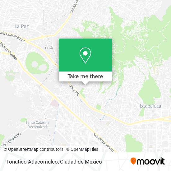Tonatico Atlacomulco map