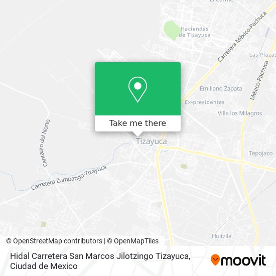 Hidal Carretera San Marcos Jilotzingo Tizayuca map