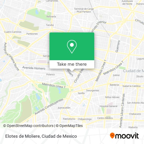 Elotes de Moliere map