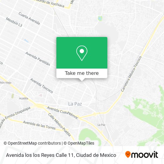 Avenida los los Reyes Calle 11 map