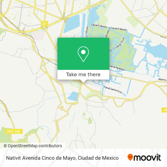 Mapa de Nativit Avenida Cinco de Mayo