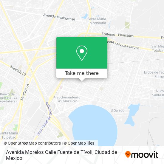 Mapa de Avenida Morelos Calle Fuente de Tívoli