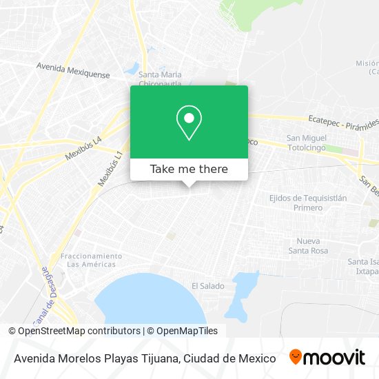 Avenida Morelos Playas Tijuana map