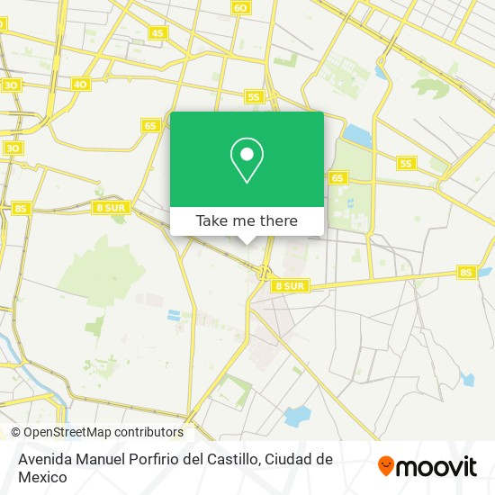 Avenida Manuel Porfirio del Castillo map