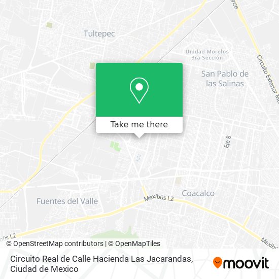 Circuito Real de Calle Hacienda Las Jacarandas map