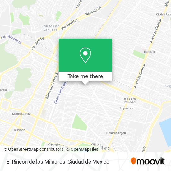 El Rincon de los Milagros map