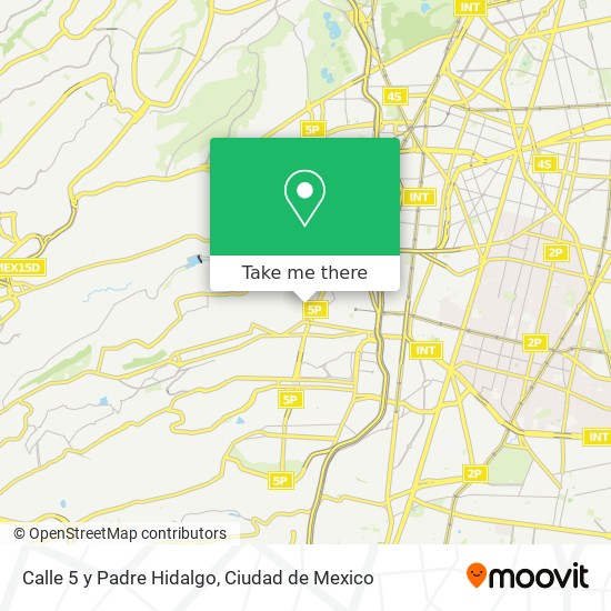 Mapa de Calle 5 y Padre Hidalgo