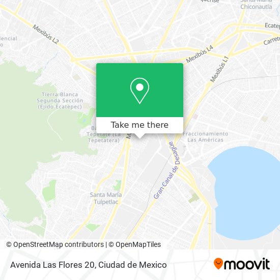 Avenida Las Flores 20 map