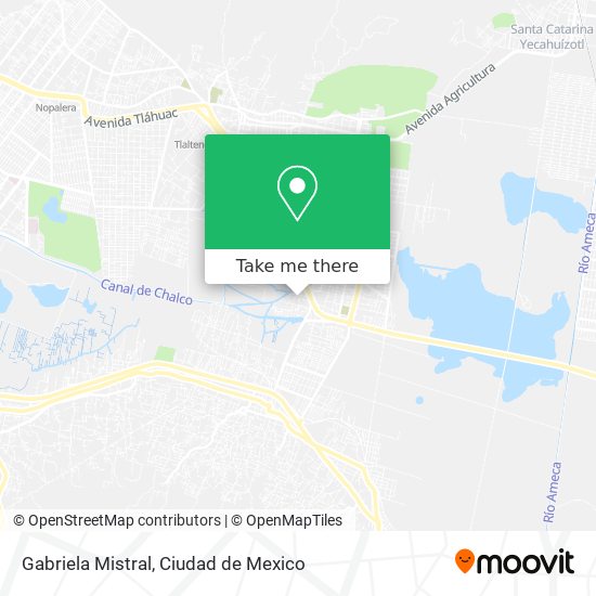Gabriela Mistral map