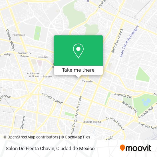 Salon De Fiesta Chavin map