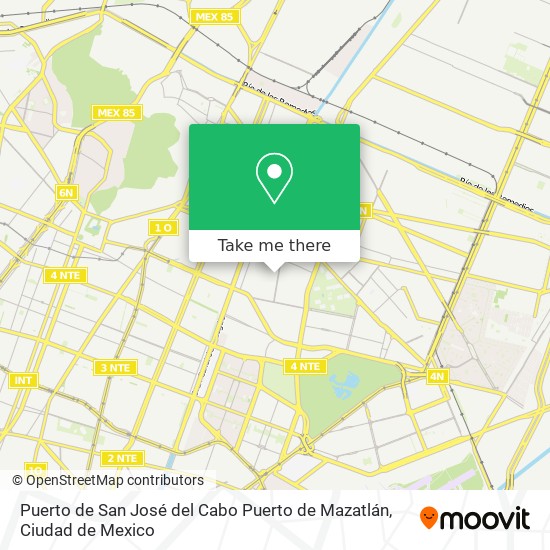 Puerto de San José del Cabo Puerto de Mazatlán map